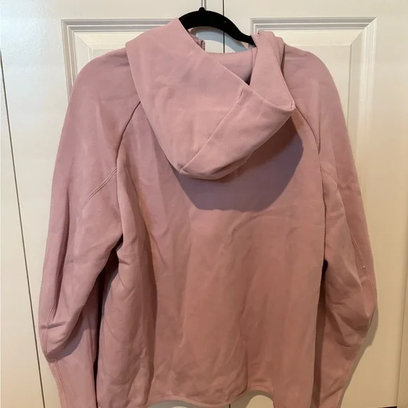Nike Pink Bomber Jacket with Hood and Raglan Sleeves Jackets & Coats